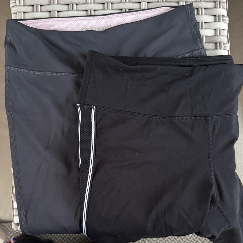 Black + grey  Athletic Leggings